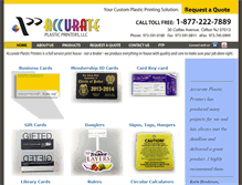 Tablet Screenshot of accuplastic.com